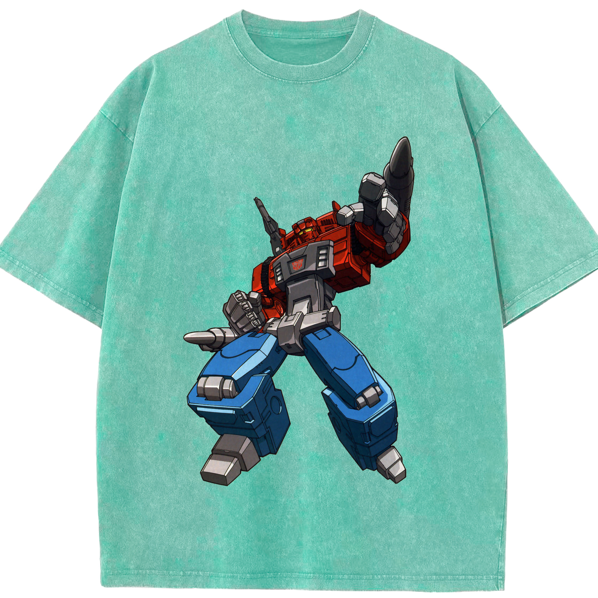 （画像用）  綿100% ヴィンテージ風 半袖Tシャツ（フロントプリント）